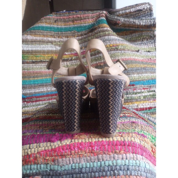 Strap sandals wedge heels size 9 - Picture 4 of 7